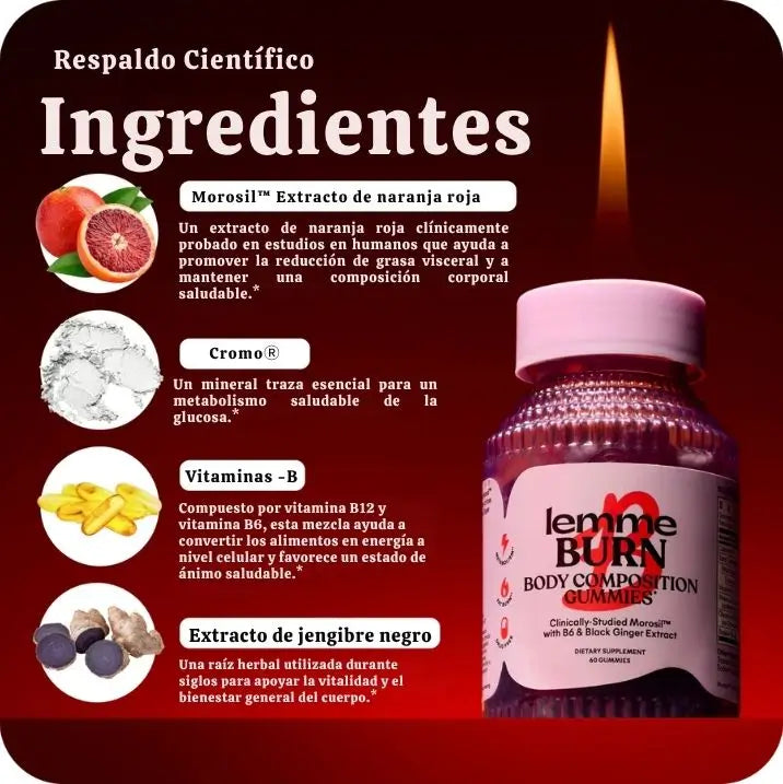 2x1 LemmeBurn® 120 cápsulas/ ACTIVA tu metabolismo y REDUCE la grasa abdominal
