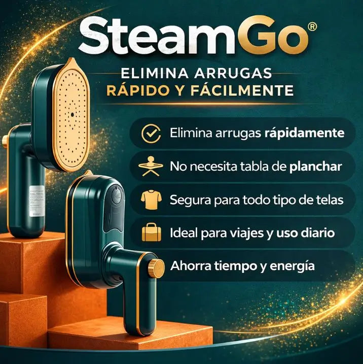 SteamGo™ Mini Plancha Portátil / No gastes MÁS tiempo en planchar ropa