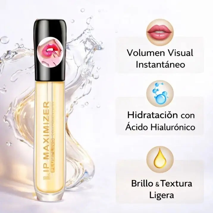 VOLUM MAX™ 2X1 Brillo Voluminizador de Labios / Cambia tu look sin procedimientos