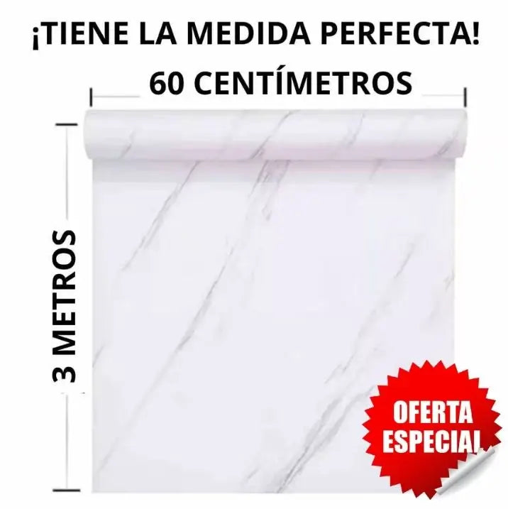 2x1 - RenovaMarmol® MARMOL ADHESIVO 60X3M / Renueva tu espacio a bajo costo