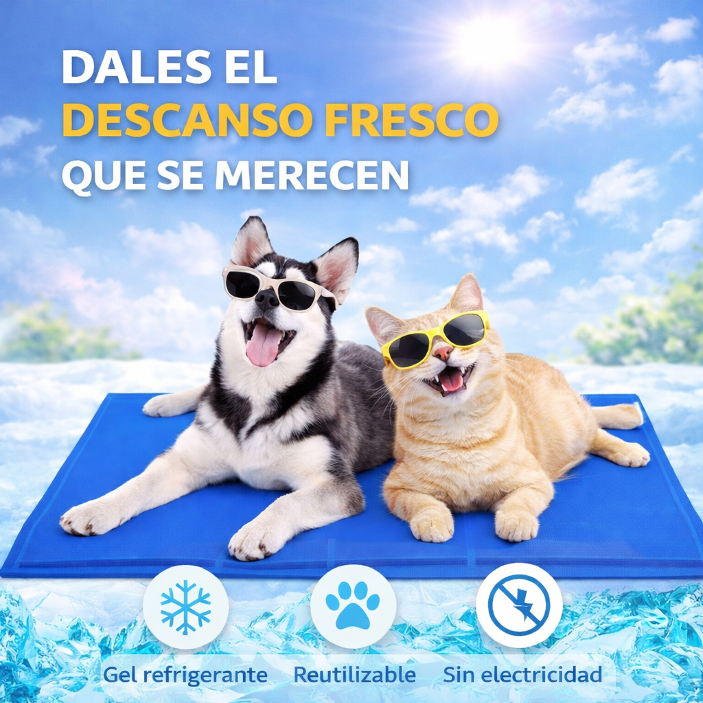 Manta Refrigerante Para Mascota 50X40cm / Alivio inmediato para tu mascota🐾