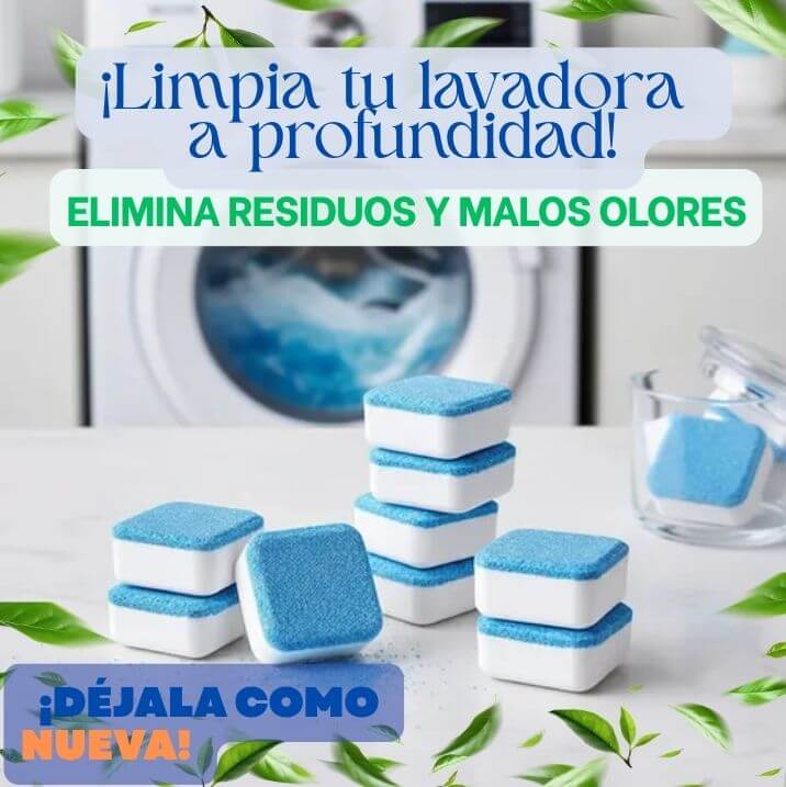 CleanPro®  Pastillas Limpia Lavadora Caja (12u) / No arruines tus lavadora