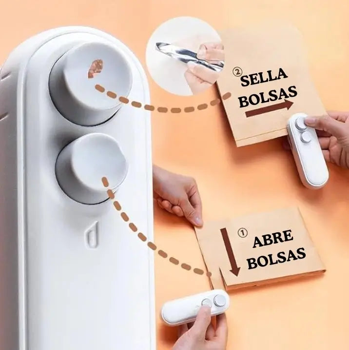 FreshSeal™ Sellador 2 en 1 / No desperdicies MÁS comida