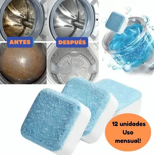CleanPro®  Pastillas Limpia Lavadora Caja (12u) / No arruines tus lavadora