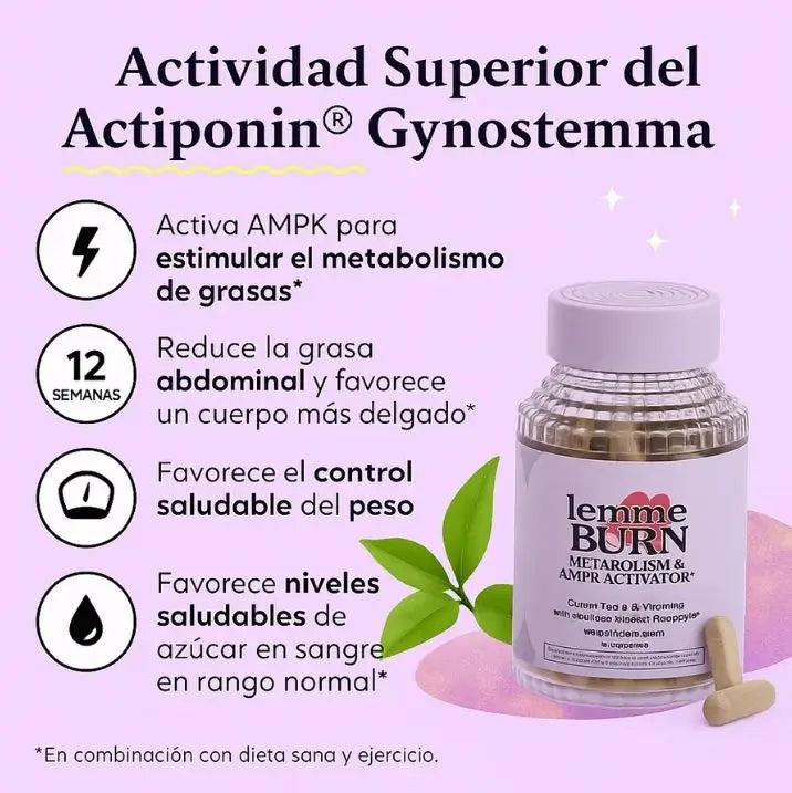 2x1 LemmeBurn® 120 cápsulas/ ACTIVA tu metabolismo y REDUCE la grasa abdominal