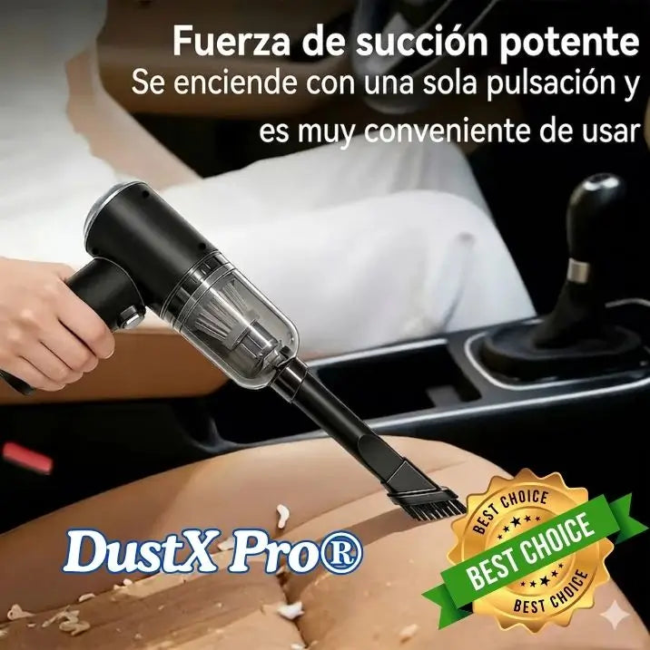 DustX Pro® Aspiradora portátil — Limpia tu auto y teclado en SEGUNDOS