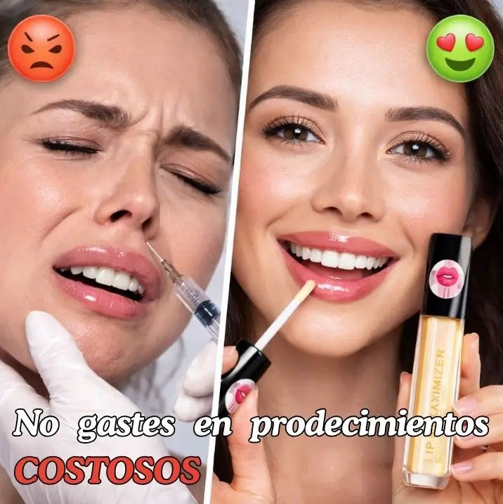 VOLUM MAX™ 2X1 Brillo Voluminizador de Labios / Cambia tu look sin procedimientos