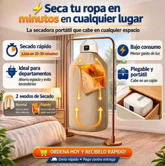 AirNest® Secadora Portátil - Ropa seca y sin olores, SIN ocupar espacio de más