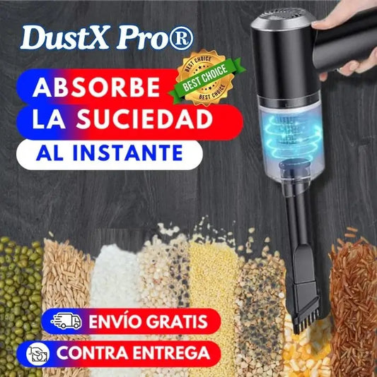DustX Pro® Aspiradora portátil — Limpia tu auto y teclado en SEGUNDOS