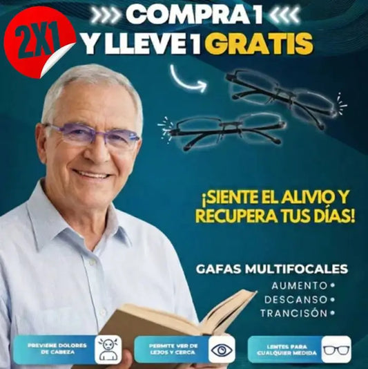 VisionFlex RT90™ 2X1 LENTES INTELIGENTES / Un solo par para todo el dia