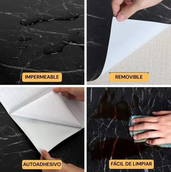2x1 - RenovaMarmol® MARMOL ADHESIVO 60X3M / Renueva tu espacio a bajo costo
