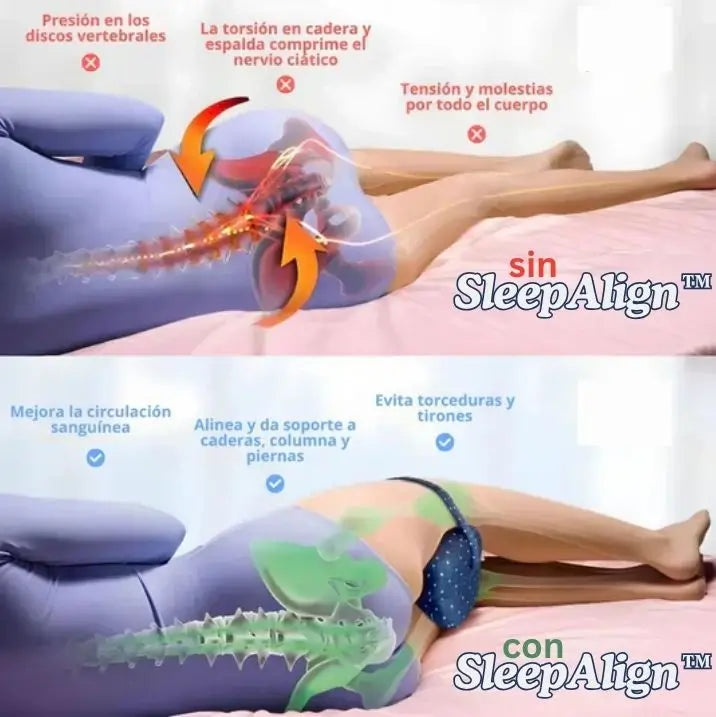 SleepAlign™ Cojín Ergonómico para dormir / Empieza a dormir SIN dolor