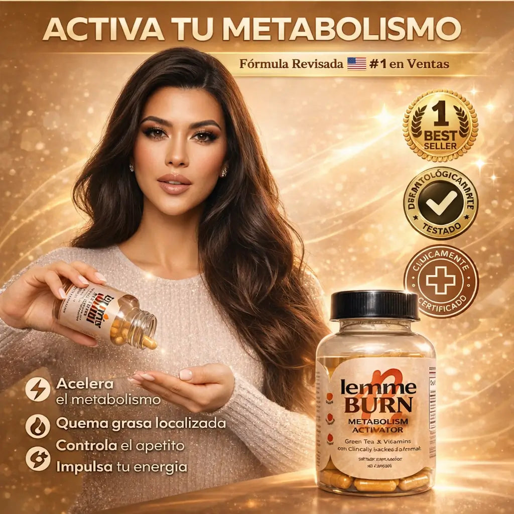 2x1 LemmeBurn® 120 cápsulas/ ACTIVA tu metabolismo y REDUCE la grasa abdominal